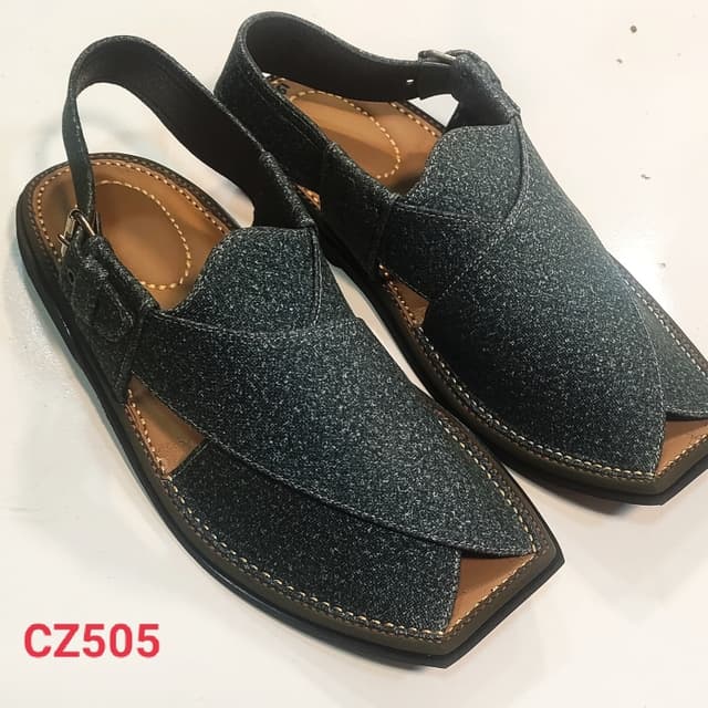 Hand Stitched Urban Stag Zalmi Style Charsadda Chapal CZ505